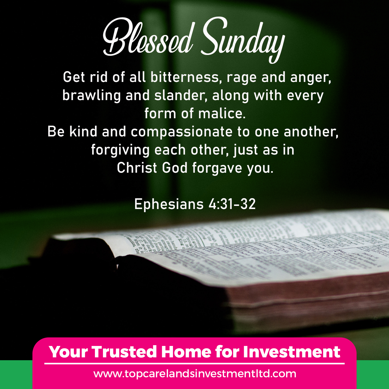 Blessed Sunday – Topcare Lands